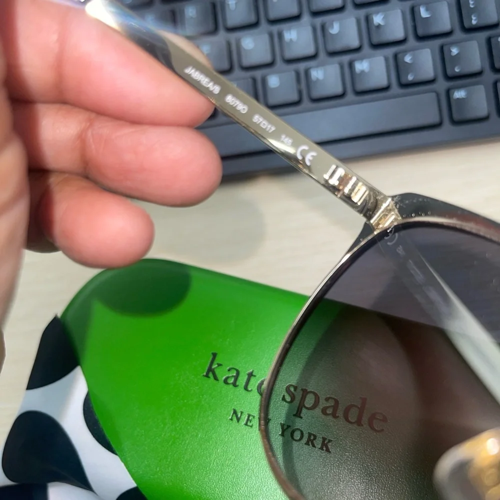 Authentic Kate Spade Grey Shaded Cat Eye Ladies Sunglasses JABREA/S 0807/90- NIC